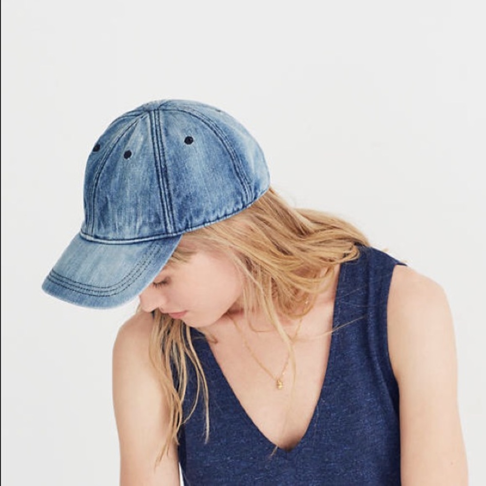 Madewell faded denim baseball cap 🧢